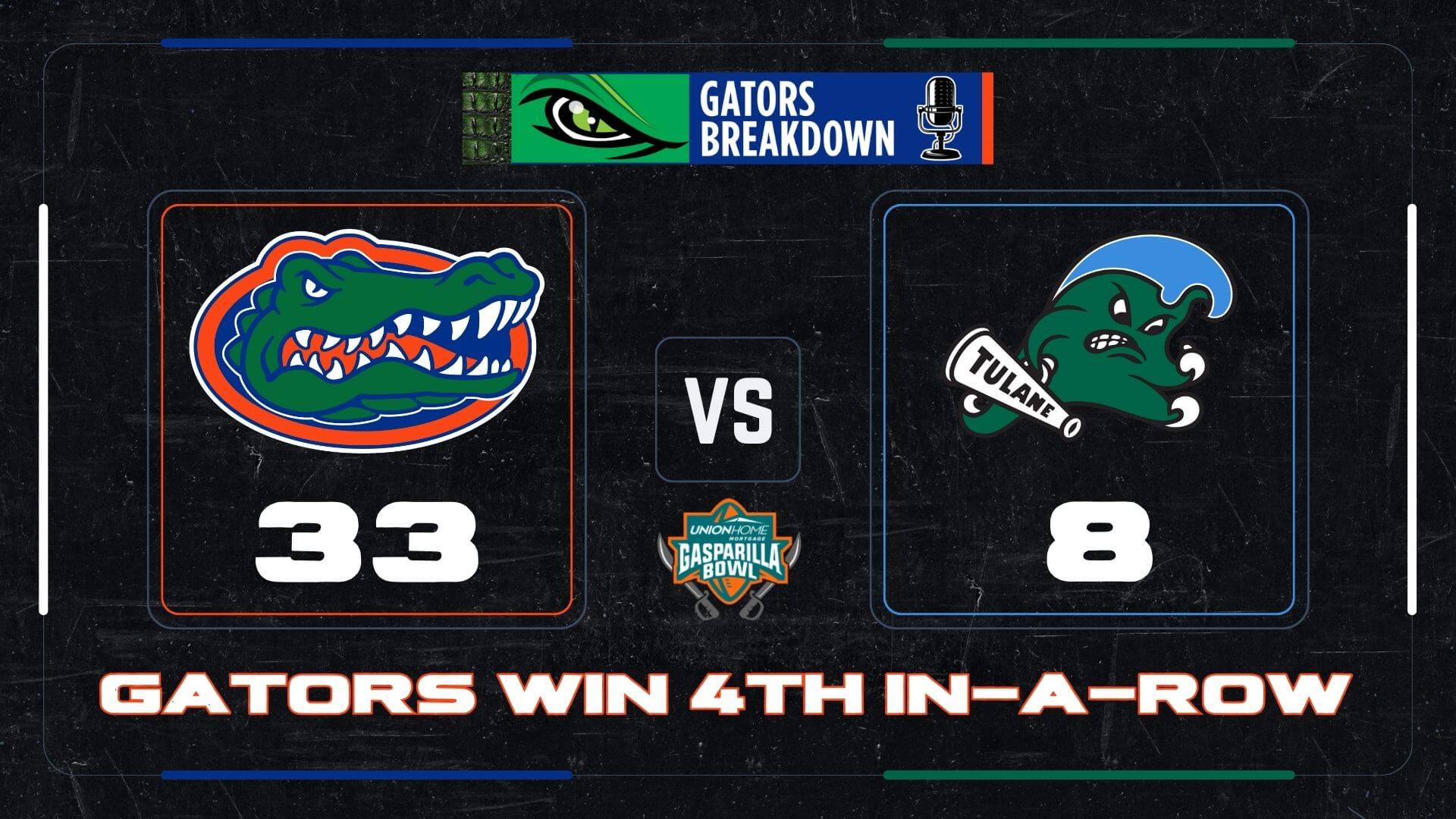 Florida Gators beat Tulane 33-8 to end 2024 season on four game win ...